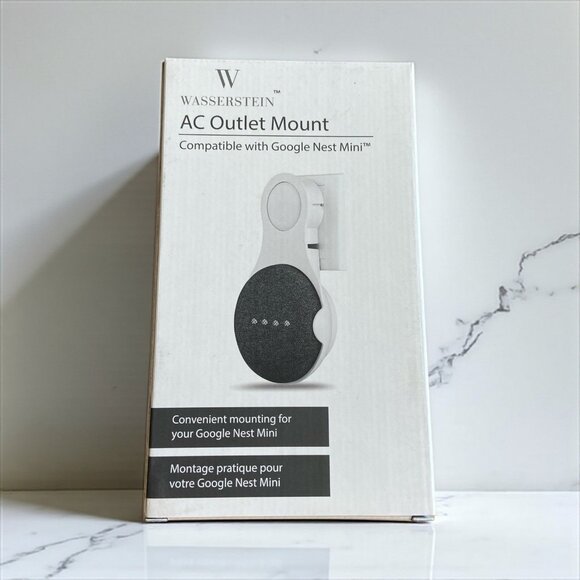 Wasserstein AC Outlet Mount for Google Nest Mini and Google Home Mini White - Picture 6 of 6